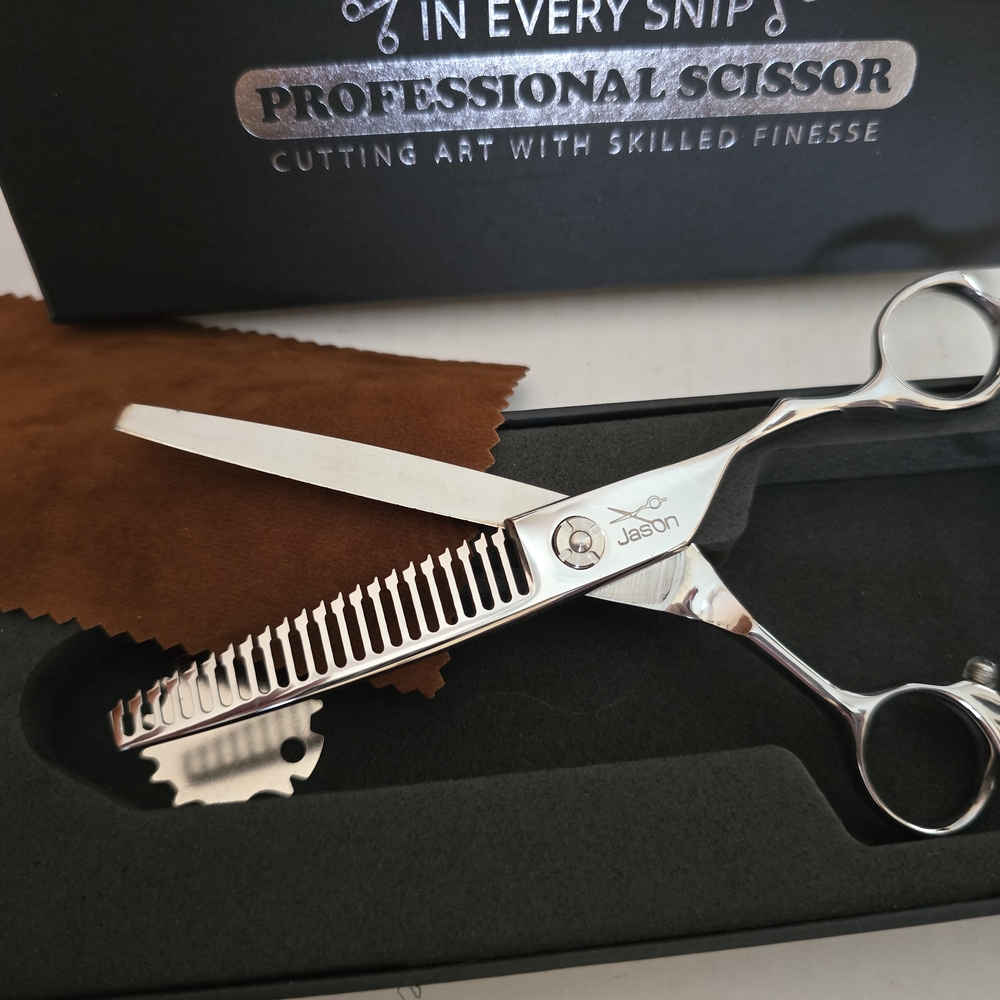 NIB Jason 6" Professional Texturizing Hair Scissors – Stainless Steel ✂️